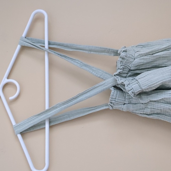 5T Disney Junior Minnie Green Stripes Skirtalls Skirt with Suspenders - Picture 7 of 14